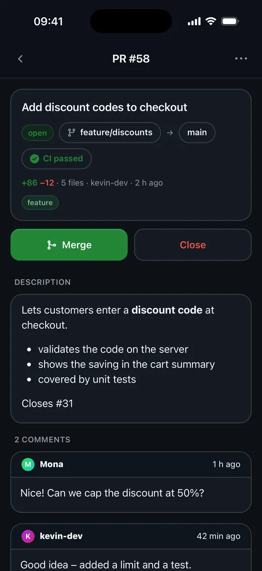 Pull request